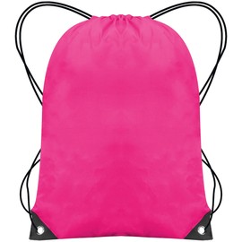 Drawstring Bags Gym Swimming School Sports Bag Unisex 1PCS Trainer String Bag Sack Backpack PE Bags for Women Men Children Travel Beach Kids Boys Girls Outdoor Shopping Holidays (Pink 1pc)