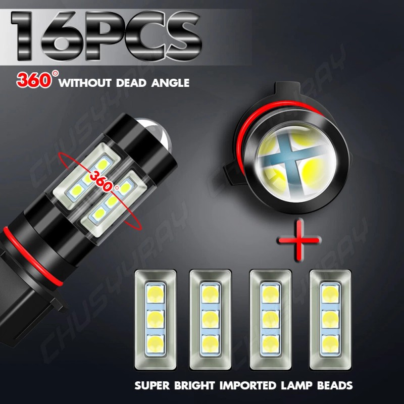 CHUSYYRAY FIT 2010 2011-2013 Chevy Camaro 2x 12278 PSX26W LED