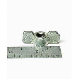 accurate (2) 3/8-16 Wing Nuts Iron Steel Zinc (1.5" wide 5/8" high) Short, Low Profile