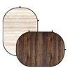 Kate 5x6.5ft(1.5x2m) Collapsible Backdrop Brown Wood Texture Pop up Backgrounds
