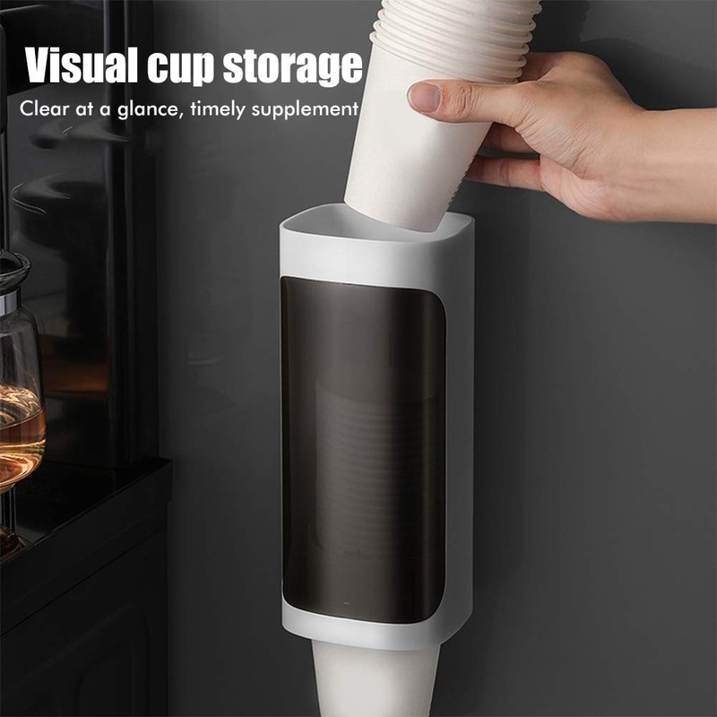 HUSHUI Cup Dispenser, Paper Cup Holder for Water Dispenser, Wall