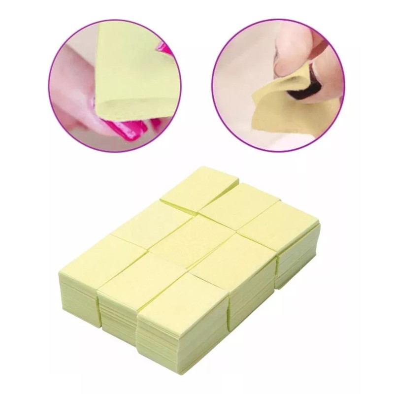 Unic Toallitas Gasas Limpiadoras Para Uñas 1000 Piezas De Color