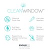 Clean Window Textured Slub Stripe 2-Pack Anti-Dust Allergy/Pet Friendly Sheer