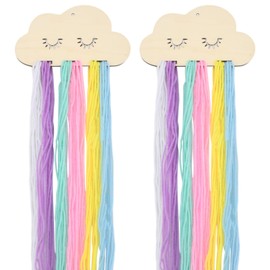 Anseom Pack of 2 Hair Clips Storage Girls, Hair Clips Storage, Hair Clips Holder, DIY Hair Scrunchie Storage, Children's Room Decoration, Organiser for Various Hair Clips, Hair Bands