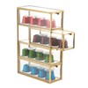 ELLDOO Coffee Pod Holder with 4 Drawers, Gold Glass Coffee