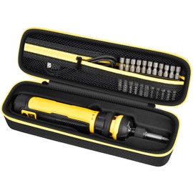 Electric Screwdriver Set Case for DEWALT Cordless Screwdriver (DWHT66719) and Screwdriving Bits, Tools Organizer for Driver Drill Bits, with Internal Pockets and Carry Handle (Box Only)