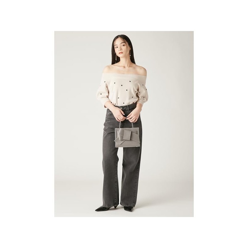 Frey Idea FWGB259301 Women's GRY Ribbon Middle Bag, gray