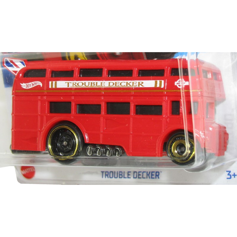 Hot Wheels 2023#202/250 HW Metro #7/10 Double-Decker Drag Bus Trouble