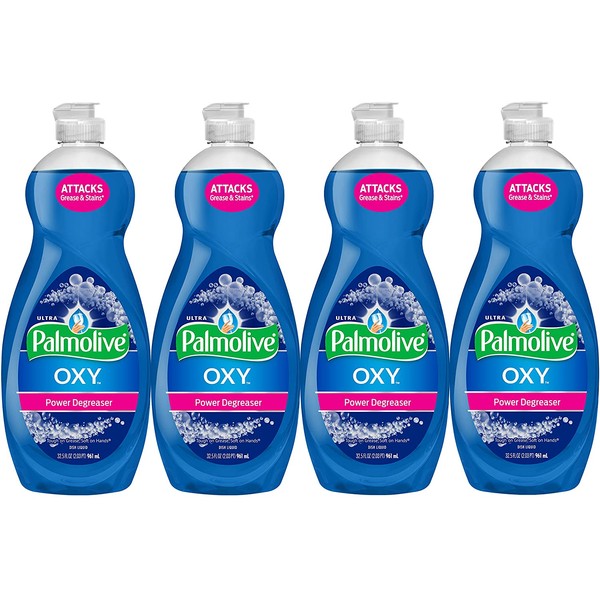 Palmolive Ultra Dish Soap Oxy Power Degreaser, 32.5 oz - 4 Pack