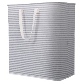 Lifewit Laundry Hamper Large Collapsible Laundry Basket, Freestanding Waterproof Clothes Hamper Storage with Easy Carry Handles for Clothes in Bedroom Bathroom College Dorm for Adults, Gray, 100L