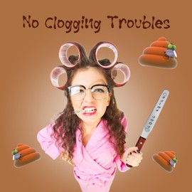 Jsuslife Poop Knife, 12IN Durable Metal Poo Knife for Toilet Block, Extra Long Wood Handle Poop Stick Prank Funny Gag Christmas Gift for Adults and Kids