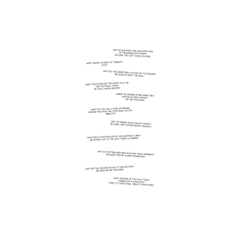 Sport Jokes Open Age Kids Birthday Card