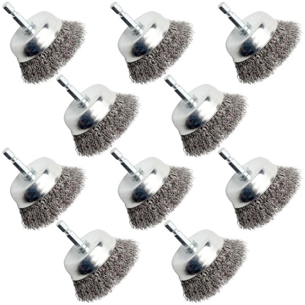 No Brand Brass-Coated Wire Brush Set – Wheel, Cup &