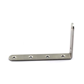 125 x 75 x 3 mm Stainless Steel Angle Connector Corner Brackets (Pack of 4)