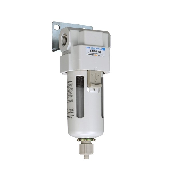 PneumaticPlus SAFM300-N03B Compressed Air Coalescing Filter, 0.1 Micron 3/8" NPT