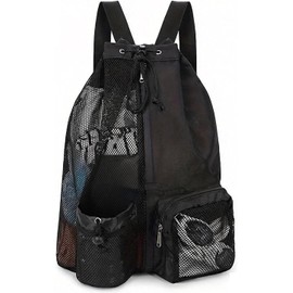 Mochila Natación con Cordón de Malla,Mochila Deportiva con Cordón con Compartimentos Secos y Húmedos, Adecuado para Deportes, Fitness, Natación y Playa