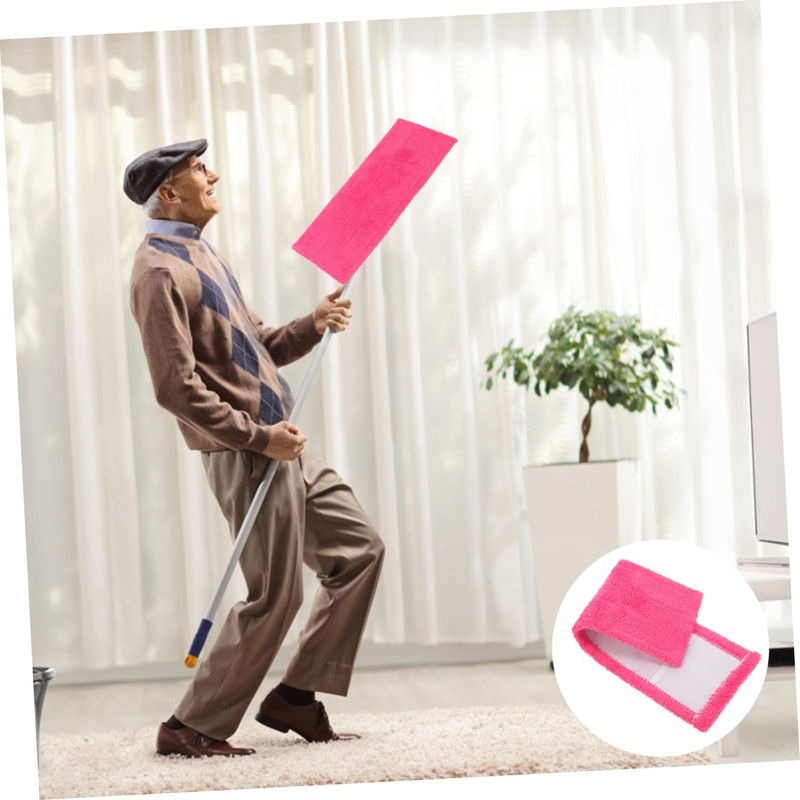 IWOWHERO Microfiber Mop Head Carpet Sweeper Covers Mop Pads Flat
