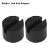 2Pcs Rubber Jack Pad Slotted Adapter Trolley Vehicle Lift Axle