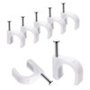 Cable Clips, 10 mm 100 Pcs Nail Clips Strong Durable