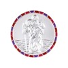 Fritz Cox St Christopher Car Medal with Mosaic Edge