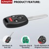 NPAUTO Key Fob Replacement Fits for Honda Civic EX Si