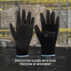 Straame Pack of 12 or 24 Black Safety Work Gloves,