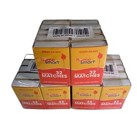 30 Pack - Home Smart Pocket Wooden Safety Strike On Box Matches 30 Packs of 32 Matches Total 960 Matches