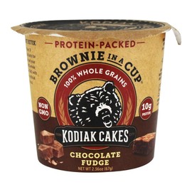 Kodiak Cakes Protein- Packed BROWNIE IN A CUP 100% Whole Grains Chocolate Fudge (1-CUP) (NET WT 2.36 OZ)