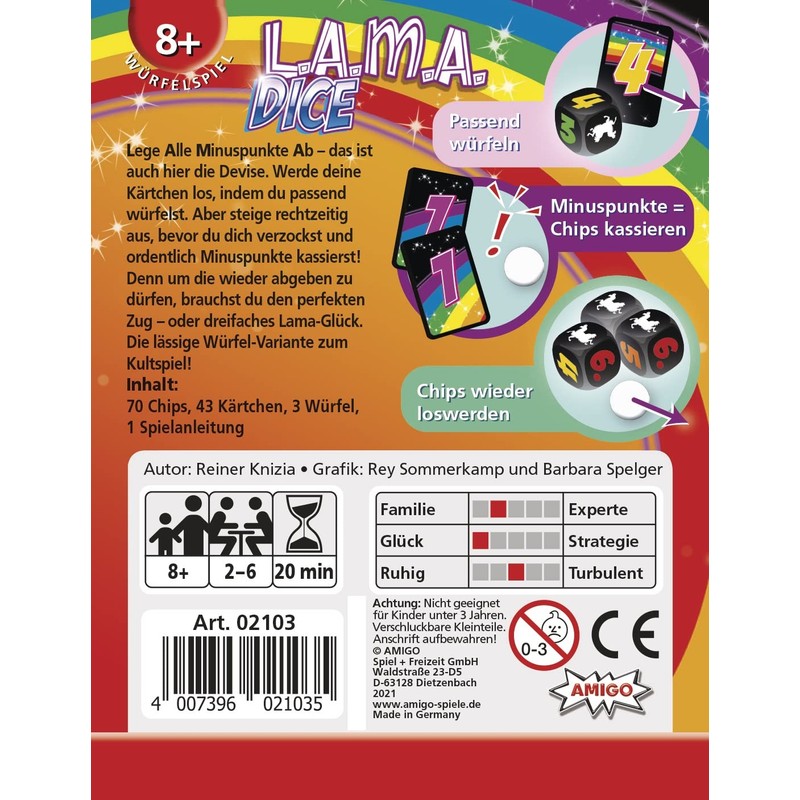 Amigo 02103 LAMA Dice 2103 Single Pack
