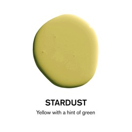 BACKDROP | Premium Exterior Paint | Standard Semi Matte, Low Sheen Finish | Self-Priming, Low VOC, Green Wise Certified | STARDUST - Yellow With A Hint Of Green | 0.5 Gallon