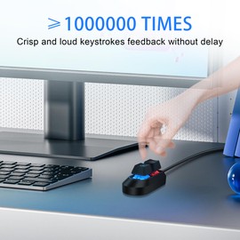 SinLoon Desktop-Computer, externer Netzschalter, PC-Netzschalter, multifunktionaler Desktop-Netzschalter für einfache Start- und Reset-Steuerung mit LED-Licht, 2 m