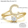 Initial Letter Ring for Women Girls Gold Stackable Alphabet Rings