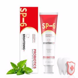 Sp-6 Ultra Whitening Toothpaste, 120g Sp6 Natural Toothpaste, Super Probiotic-6 Toothpaste with 6 Probiotics Oalance Oral Microbiota Strength, Fresh Breath, Brightening, Oral Care