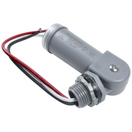 HQRP 2-Pack Photocell Light Sensor Swivel Mount Dusk to Dawn Hardwired Switch Photoelectric Control for Barn Lights Outdoor, Back Yard Lightening, Outdoor Lighting, etc.