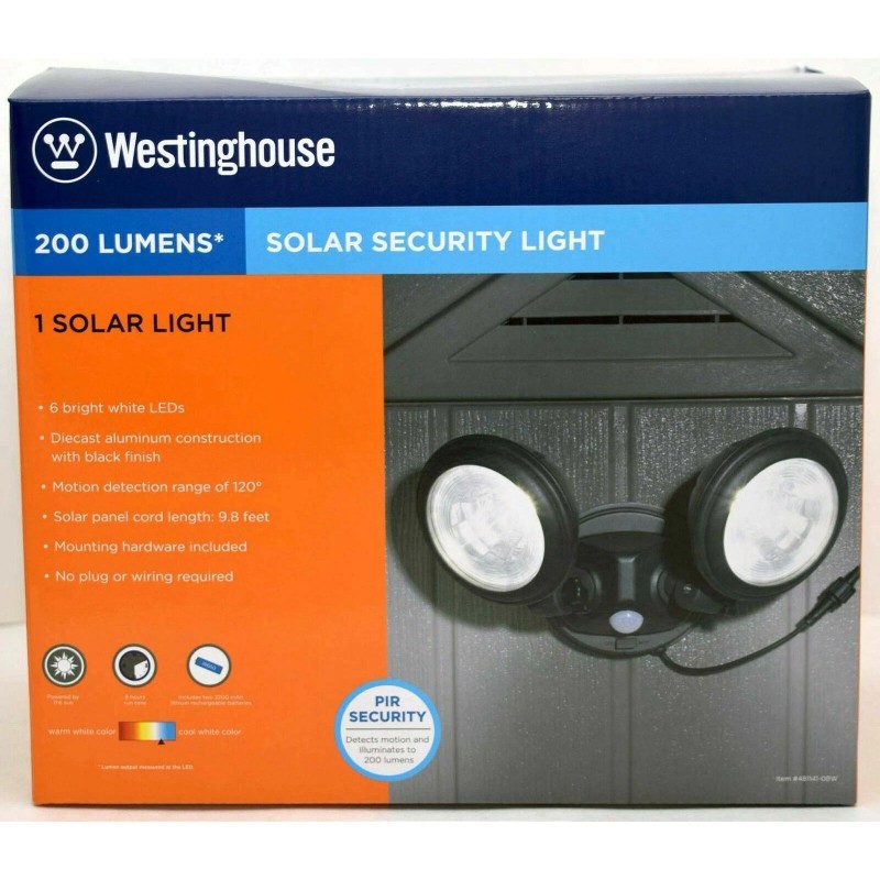 Westinghouse NEW Outdoor LED Solar SECURITY LIGHT flood emergency lamp