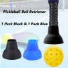 LOOEEL 2PCS Pickleball Ball Retriever,Universal Pickleball Upper Suction Cup,Silicone Pickleball