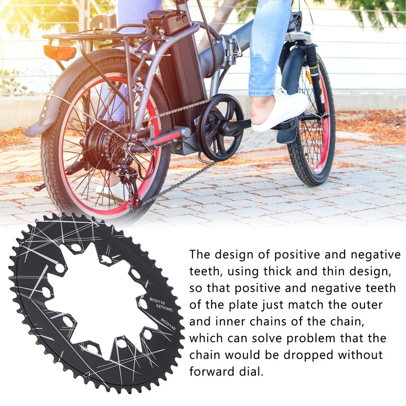 Lp Litepro 52T Oval Disc Chainring 110 130 BCD Road
