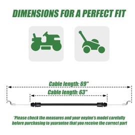 946-05105A Clutch Control Cable 746-05105 for Cub Cadet Craftsman MTD SC300HW SC500Z SC500HW 377300 37591 Lawn Mower 946-05105 746-05105A