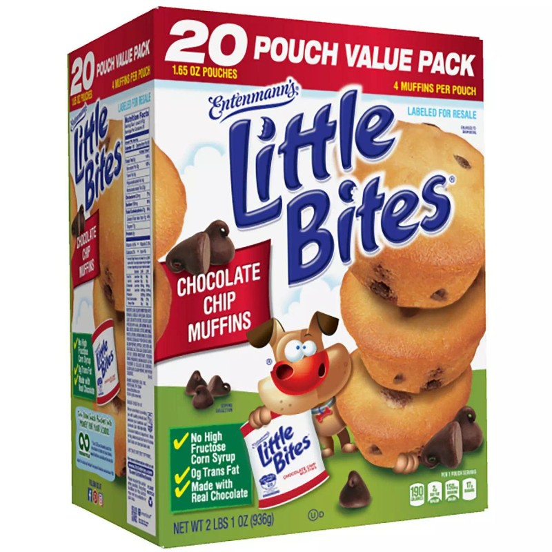 Entenmann's Little Bites Chocolate Chip Muffins 20 CT 33 OZ