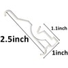 10pcs Valance Clips 2.5inch Arc-Shaped for Blinds Components Accessory Dirsty