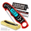 Cooking Thermometer,IP67 Waterproof Digital Meat Thermometer with Backlight, Calibration &