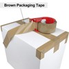 BOMEI PACK 6 Rolls Silent Brown Packing Tape, 1.88" x