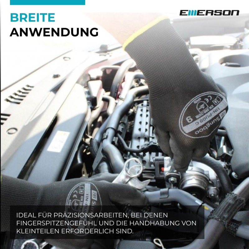 Emerson 3 Pairs of Work Gloves for Men, Women, Gardening