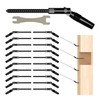 Riayer 20 Pack Black Cable Railing Kit,Invisible Crimp Fitting Cable
