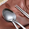 Evanda Portable Utensils, Travel Camping Cutlery Set, Stainless Steel Flatware