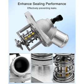 25500-3L300 Engine Coolant Thermostat Fit for Hyundai Kia Palisade Cadenza Telluride 3.3L 3.8L 2017-2022 Replace 255003L300