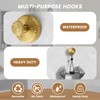 BKV Suction Cup Hooks for Glass Window,Removable Shower Hooks for
