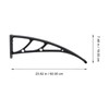 Cabilock 2pcs Awning Plastic Steel Bracket, Cantilever Awning Brackets for