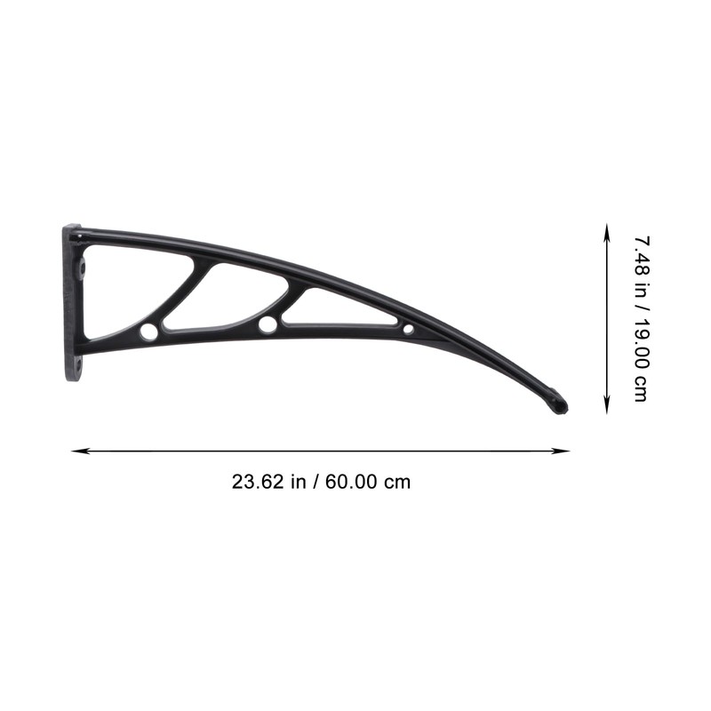 Cabilock 2pcs Awning Plastic Steel Bracket, Cantilever Awning Brackets for