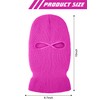 SATINIOR 2-Hole Knitted Ski Mask Full Face Mask Cover Neck